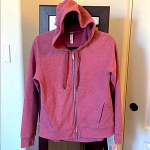Lululemon Zip Sweatshirt with Drawstring Hood Sz 6